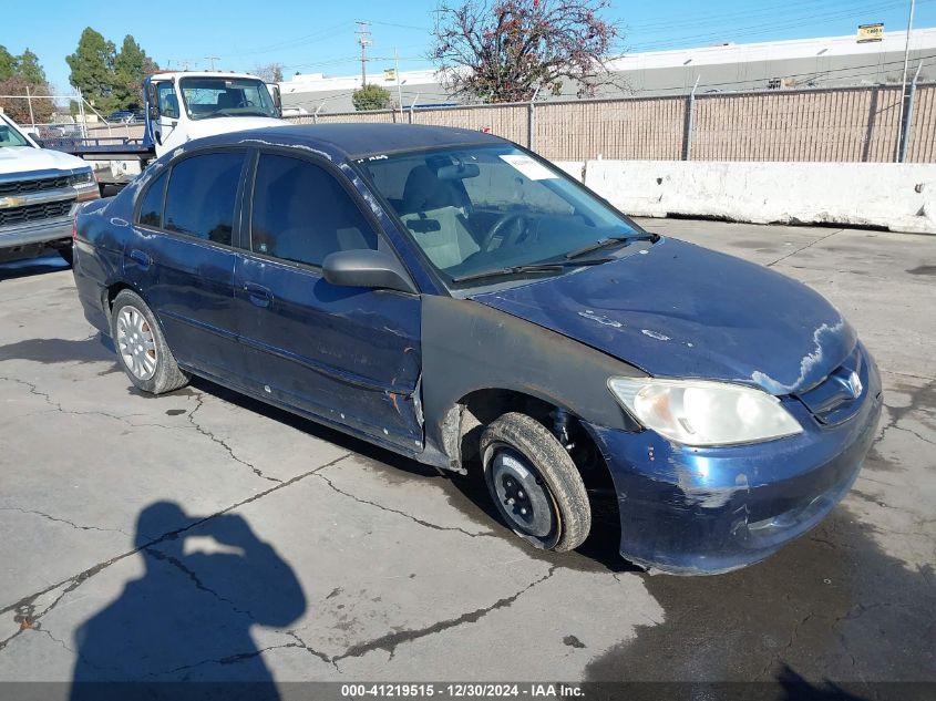 2004 Honda Civic Lx VIN: 2HGES16544H604128 Lot: 41219515