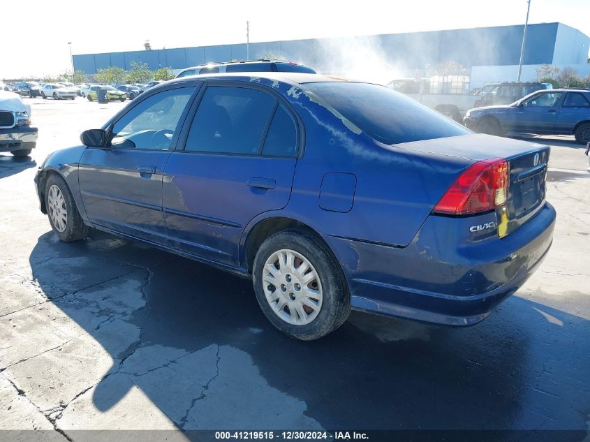 2004 Honda Civic Lx VIN: 2HGES16544H604128 Lot: 41219515