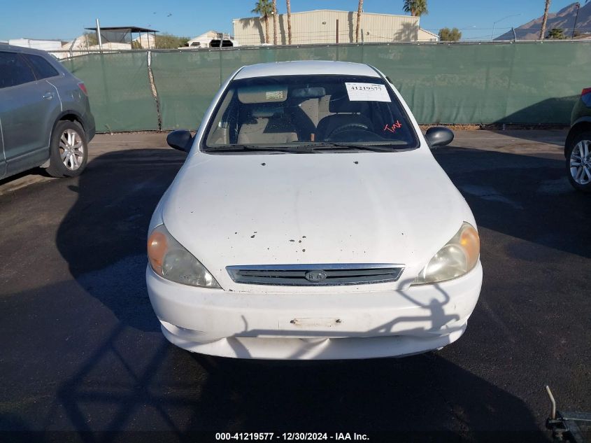 2002 Kia Rio VIN: KNADC123226182772 Lot: 41219577