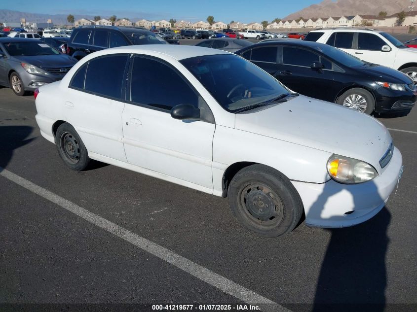 2002 Kia Rio VIN: KNADC123226182772 Lot: 41219577