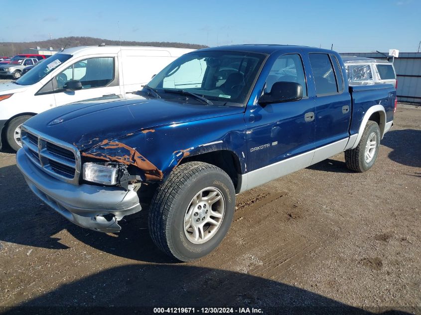 2002 Dodge Dakota Slt VIN: 1B7HL48N92S625845 Lot: 41219671