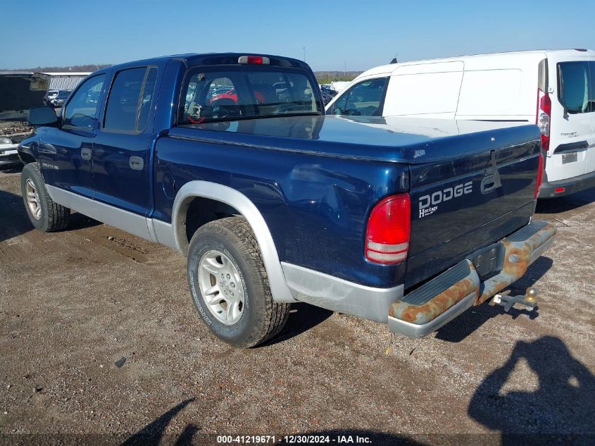 2002 Dodge Dakota Slt VIN: 1B7HL48N92S625845 Lot: 41219671