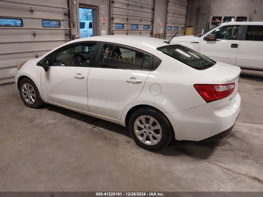 2015 Kia Rio Lx VIN: KNADM4A39F6431865 Lot: 41220191