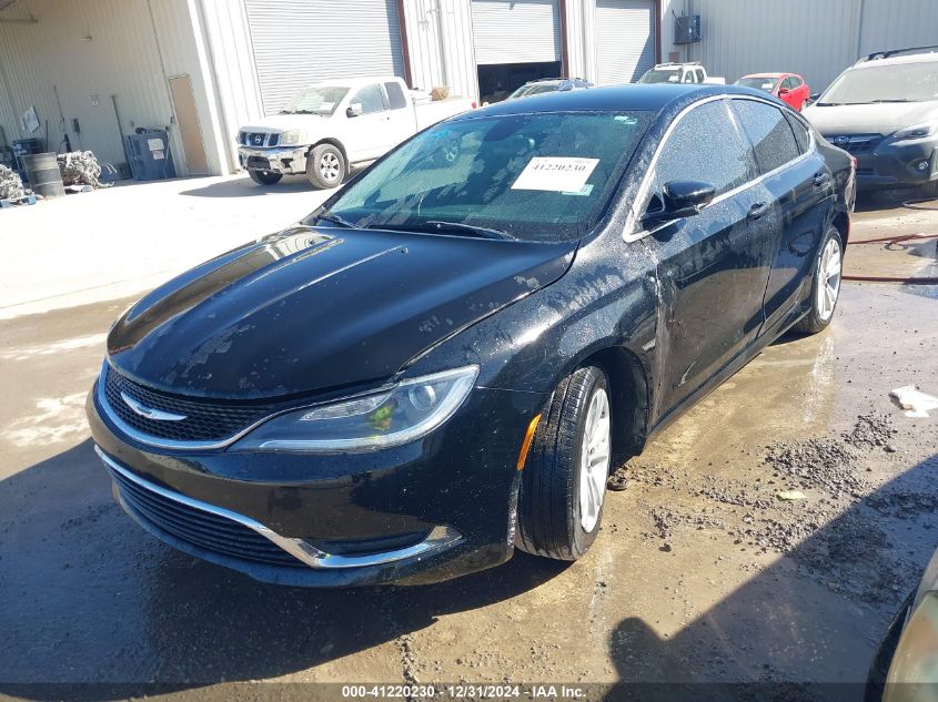 2015 Chrysler 200 Limited VIN: 1C3CCCAB5FN666566 Lot: 41220230