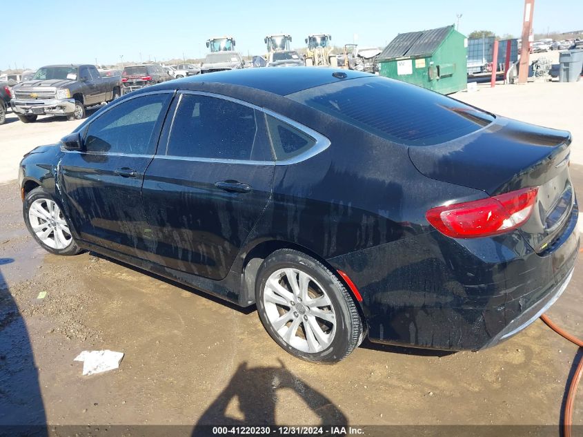 2015 Chrysler 200 Limited VIN: 1C3CCCAB5FN666566 Lot: 41220230