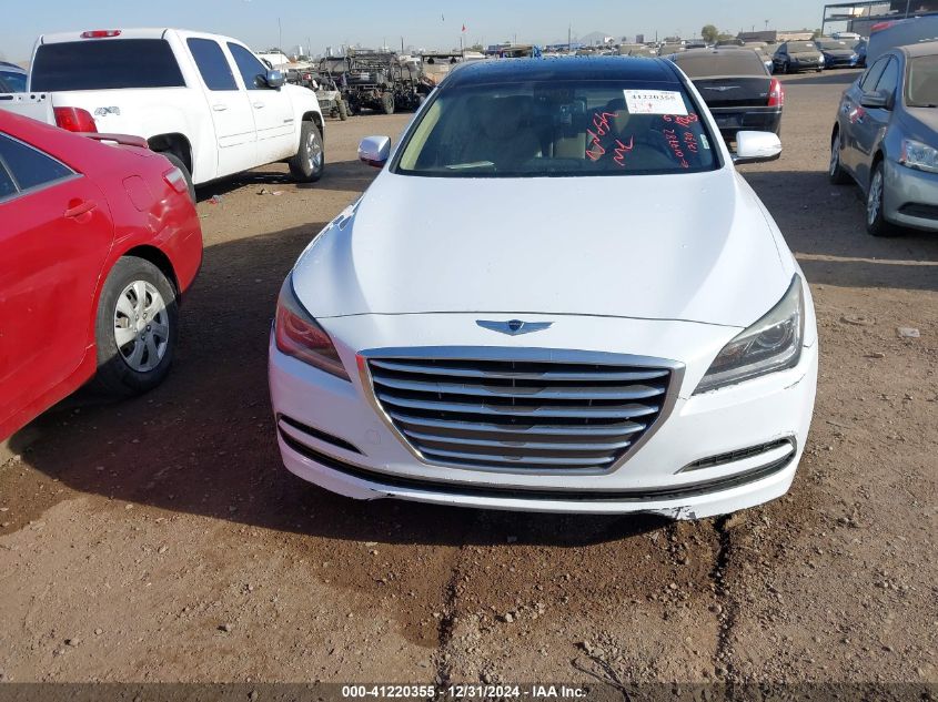 2015 Hyundai Genesis 3.8 VIN: KMHGN4JE9FU017782 Lot: 41220355