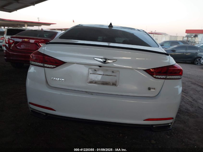 2015 Hyundai Genesis 3.8 VIN: KMHGN4JE9FU017782 Lot: 41220355