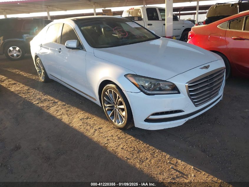 2015 Hyundai Genesis 3.8 VIN: KMHGN4JE9FU017782 Lot: 41220355