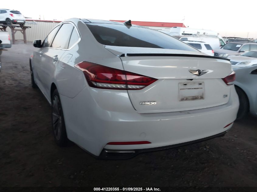 2015 Hyundai Genesis 3.8 VIN: KMHGN4JE9FU017782 Lot: 41220355