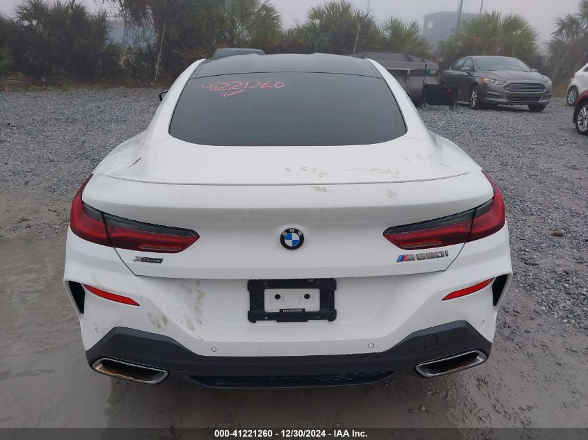 2019 BMW M850I xDrive VIN: WBABC4C51KBJ35734 Lot: 41221260