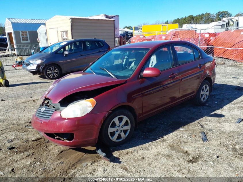 2008 Hyundai Accent Gls VIN: KMHCN46C48U212018 Lot: 41240612