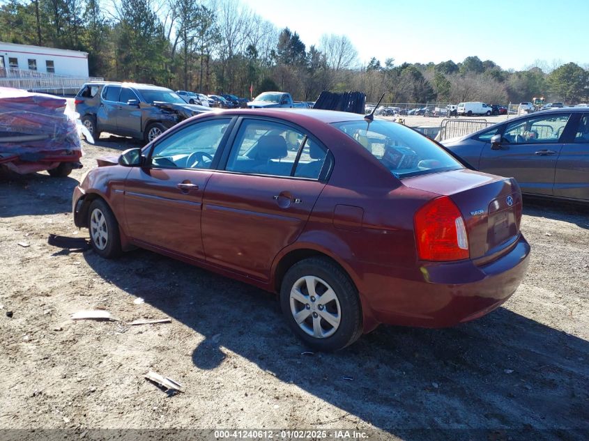 2008 Hyundai Accent Gls VIN: KMHCN46C48U212018 Lot: 41240612