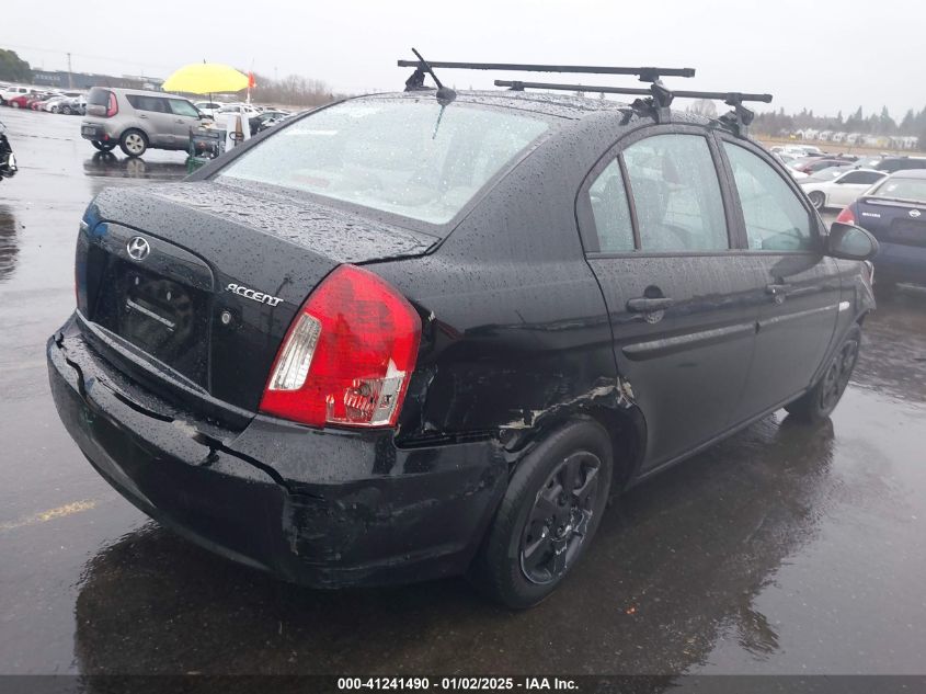 2007 Hyundai Accent Gls VIN: KMHCN46C57U086038 Lot: 41241490