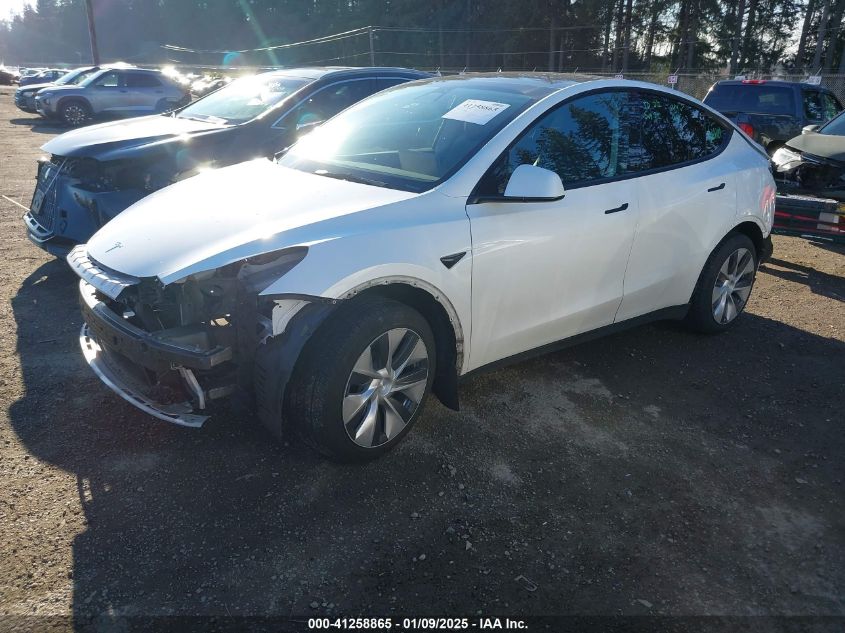 2021 Tesla Model Y Long Range Dual Motor All-Wheel Drive VIN: 5YJYGDEE9MF194352 Lot: 41258865