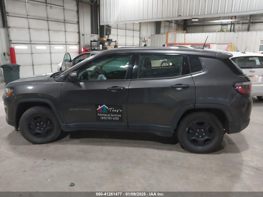 2019 Jeep Compass Sport Fwd VIN: 3C4NJCAB1KT809680 Lot: 41261477