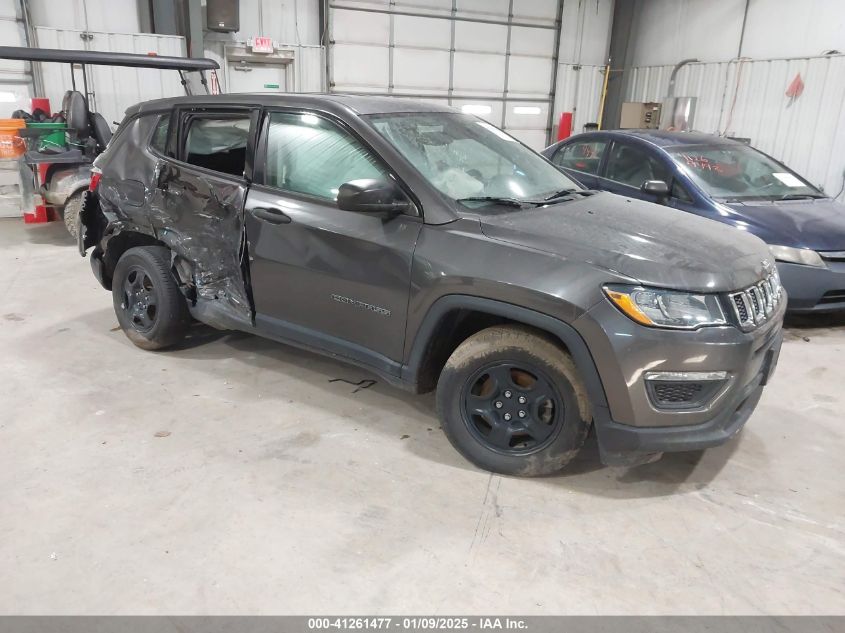 2019 Jeep Compass Sport Fwd VIN: 3C4NJCAB1KT809680 Lot: 41261477