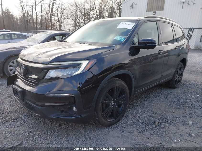 2020 Honda Pilot Awd Black Edition VIN: 5FNYF6H76LB033189 Lot: 41263808