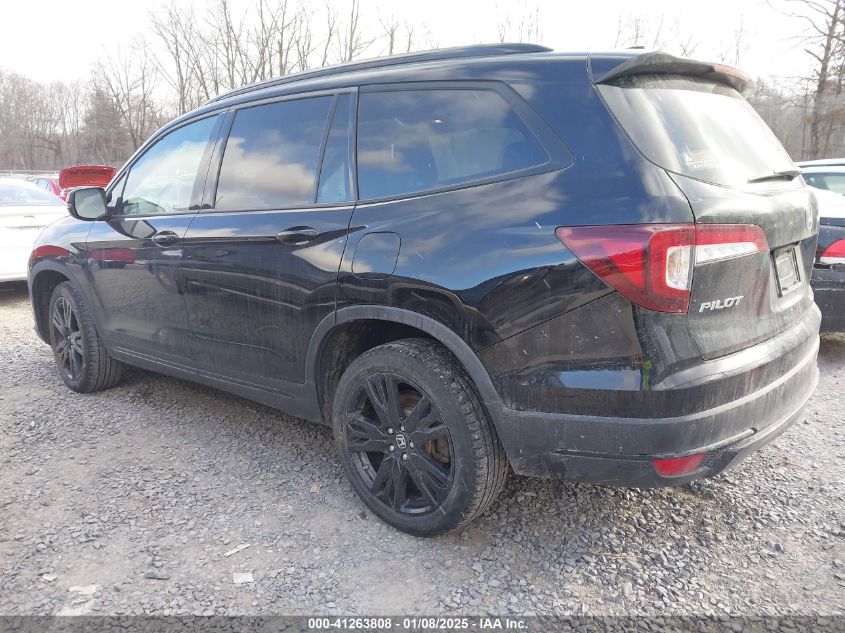 2020 Honda Pilot Awd Black Edition VIN: 5FNYF6H76LB033189 Lot: 41263808