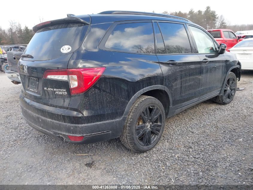 2020 Honda Pilot Awd Black Edition VIN: 5FNYF6H76LB033189 Lot: 41263808