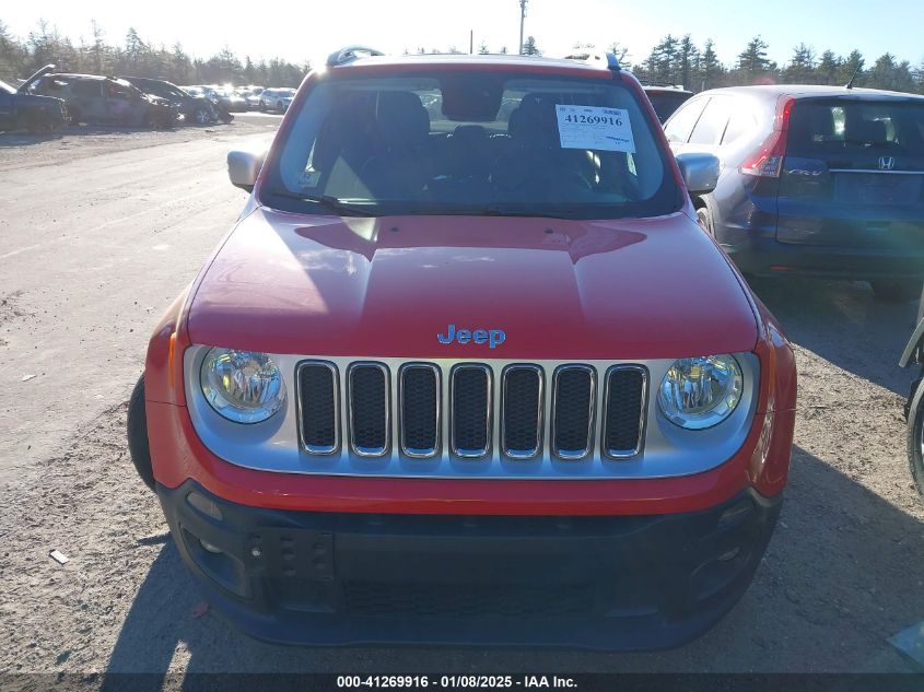 2016 Jeep Renegade Limited VIN: ZACCJBDT3GPD35641 Lot: 41269916