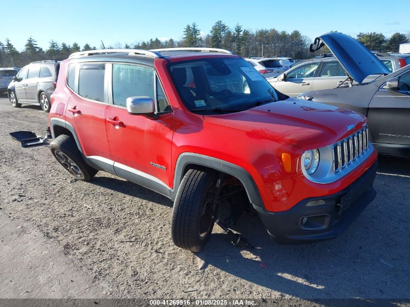 2016 Jeep Renegade Limited VIN: ZACCJBDT3GPD35641 Lot: 41269916