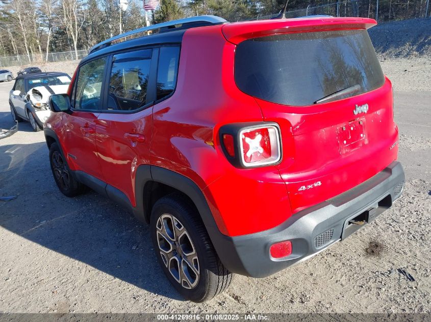 2016 Jeep Renegade Limited VIN: ZACCJBDT3GPD35641 Lot: 41269916