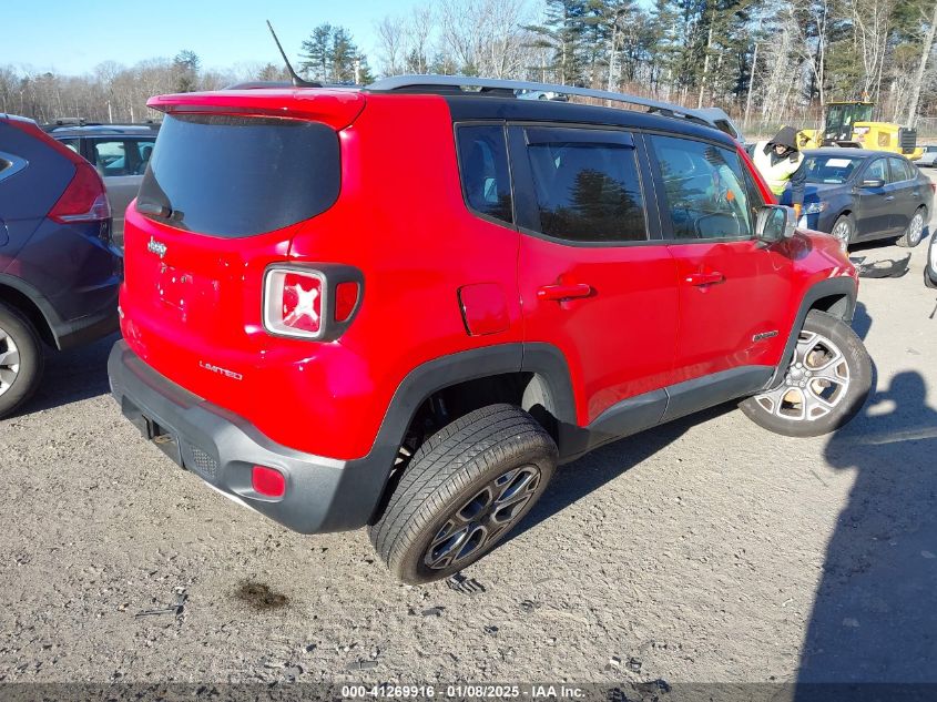 2016 Jeep Renegade Limited VIN: ZACCJBDT3GPD35641 Lot: 41269916