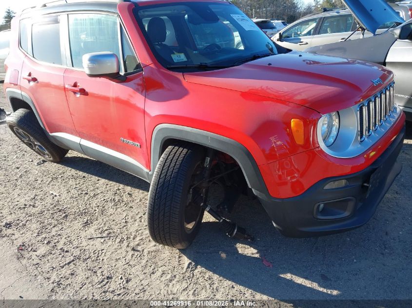 2016 Jeep Renegade Limited VIN: ZACCJBDT3GPD35641 Lot: 41269916