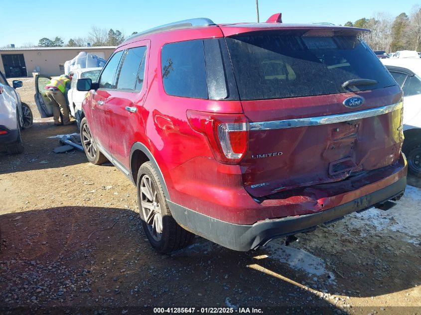 2017 Ford Explorer Limited VIN: 1FM5K8FH9HGA86208 Lot: 41285647