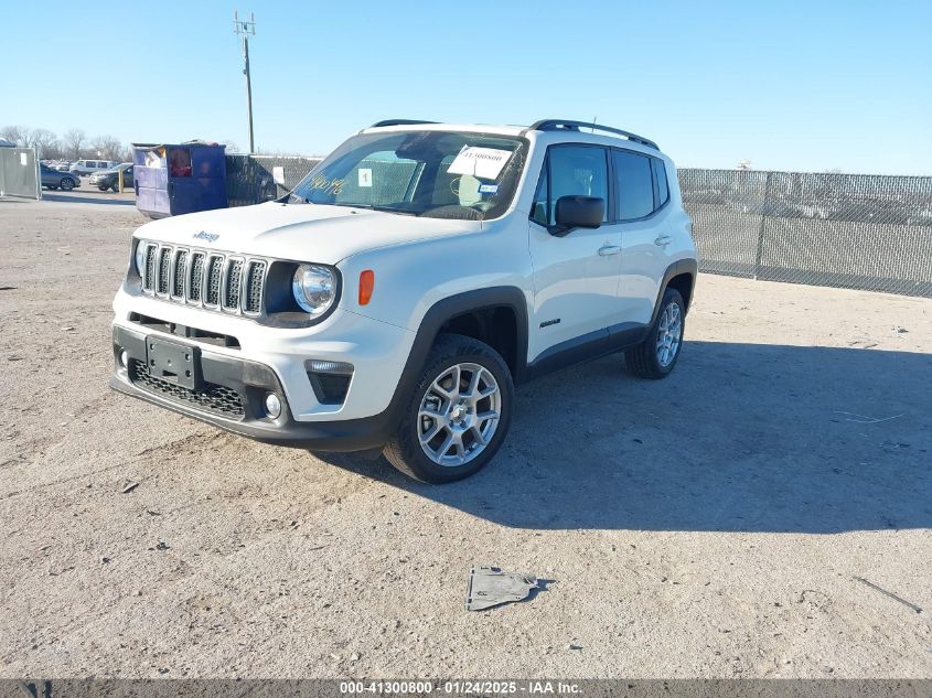 2022 Jeep Renegade Latitude 4X4 VIN: ZACNJDB10NPN70661 Lot: 41300800