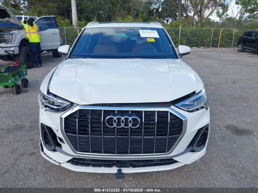 2024 Audi Q3 Premium 45 Tfsi S Line Quattro Tiptronic VIN: WA1DECF35R1043322 Lot: 41312332