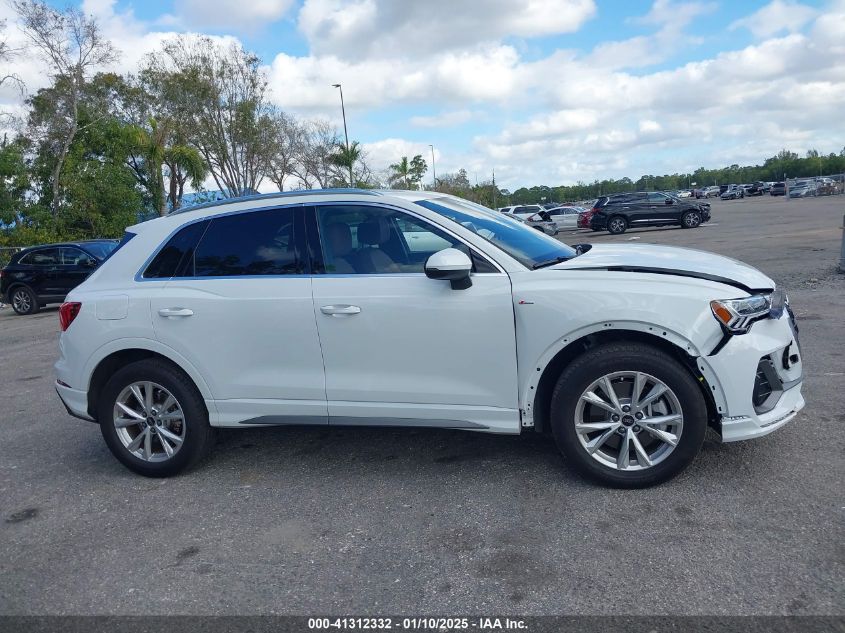 2024 Audi Q3 Premium 45 Tfsi S Line Quattro Tiptronic VIN: WA1DECF35R1043322 Lot: 41312332