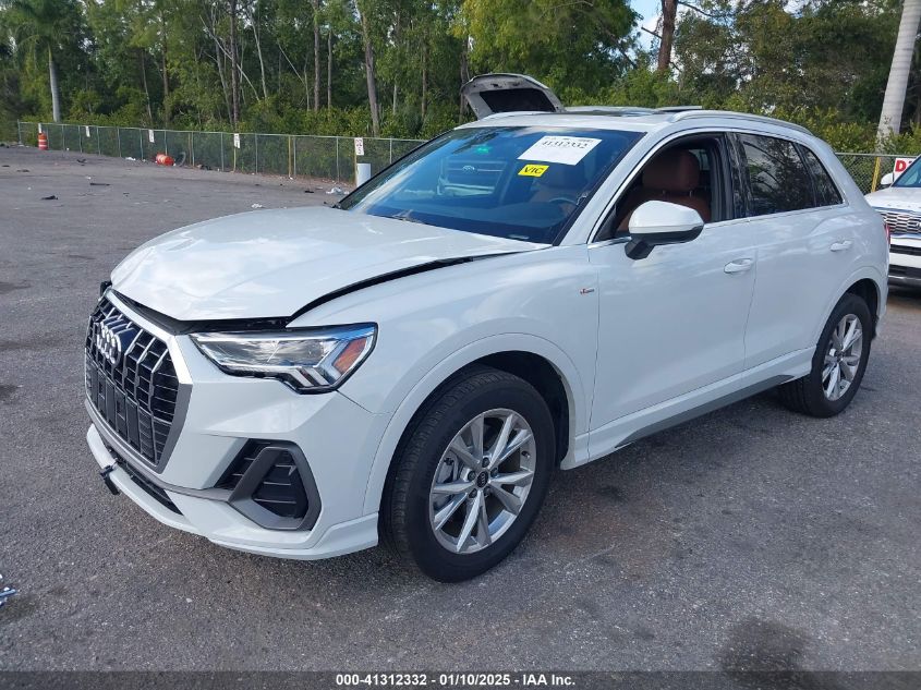 2024 Audi Q3 Premium 45 Tfsi S Line Quattro Tiptronic VIN: WA1DECF35R1043322 Lot: 41312332