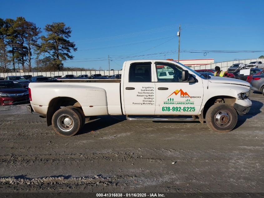 2004 Dodge Ram 3500 Slt/Laramie VIN: 3D7MU48C94G120785 Lot: 41316838