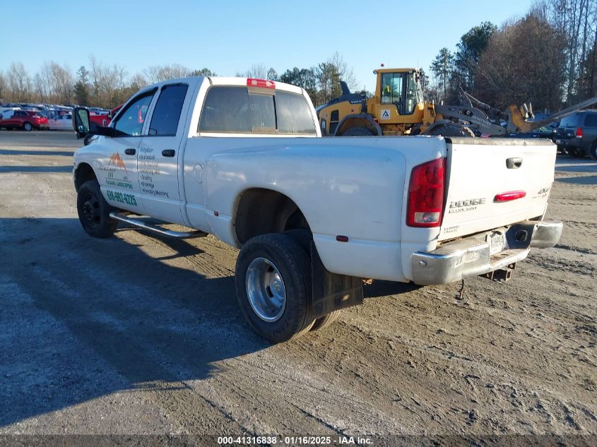 2004 Dodge Ram 3500 Slt/Laramie VIN: 3D7MU48C94G120785 Lot: 41316838