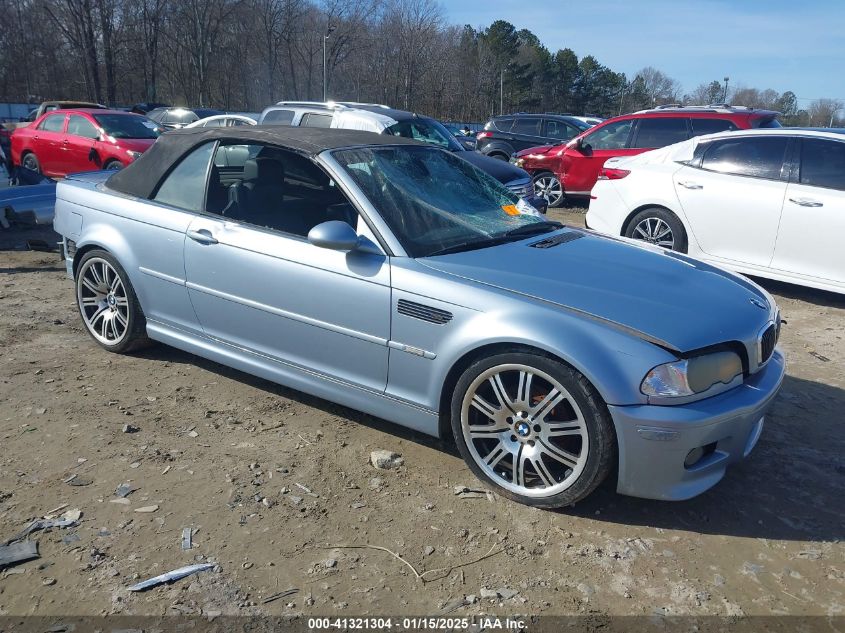 2002 BMW M3 VIN: WBSBR934X2EX23550 Lot: 41321304