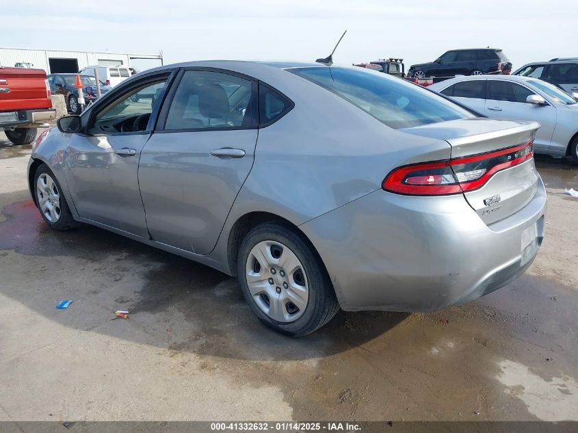 2015 Dodge Dart Se VIN: 1C3CDFAA9FD160346 Lot: 41332632