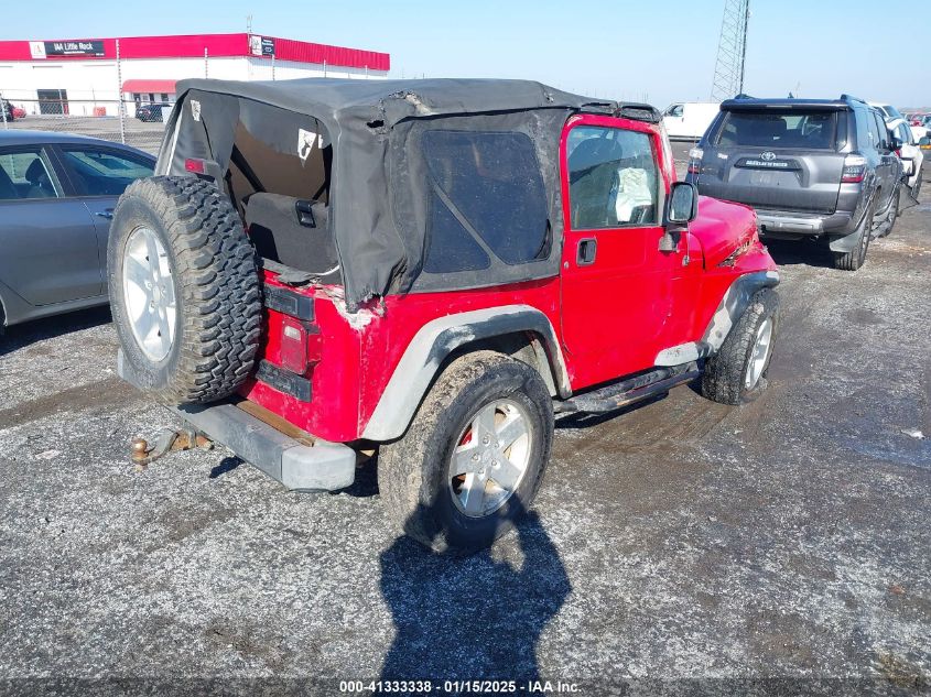 2005 Jeep Wrangler X VIN: 1J4FA39S95P385581 Lot: 41333338