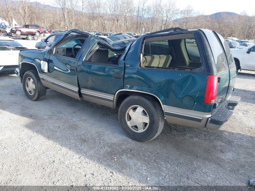 1998 GMC Yukon Sle VIN: 1GKEK13R2WJ731178 Lot: 41339082