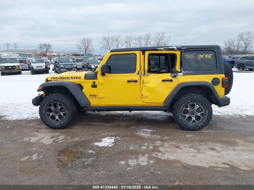 2018 Jeep Wrangler Unlimited Rubicon 4X4 VIN: 1C4HJXFG7JW284190 Lot: 41339445