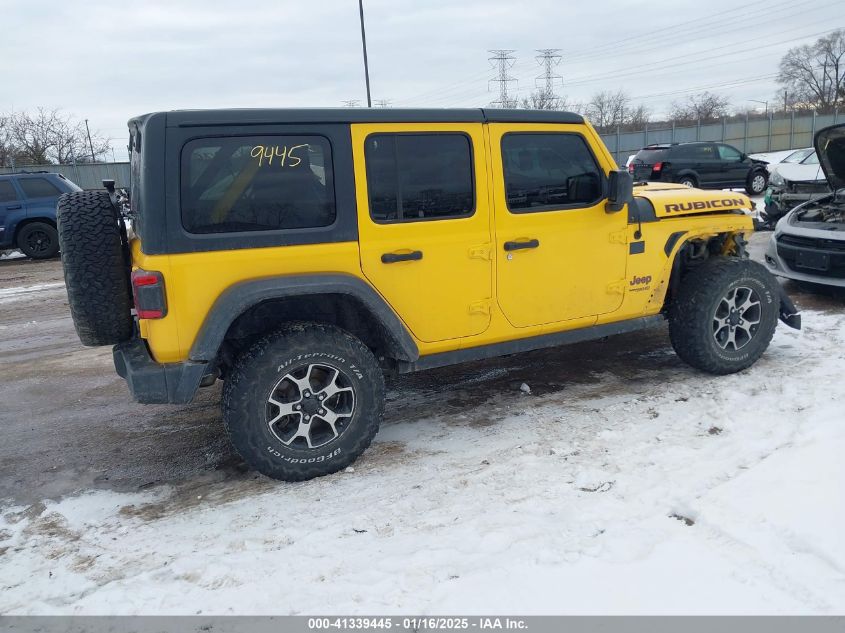 2018 Jeep Wrangler Unlimited Rubicon 4X4 VIN: 1C4HJXFG7JW284190 Lot: 41339445