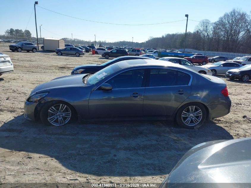 2011 Infiniti G37X VIN: JN1CV6AR1BM411436 Lot: 41340113