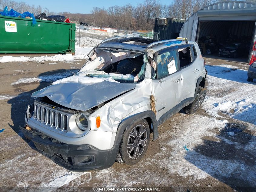 2015 Jeep Renegade Limited VIN: ZACCJBDT8FPC06003 Lot: 41354482