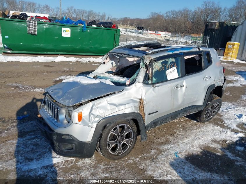 2015 Jeep Renegade Limited VIN: ZACCJBDT8FPC06003 Lot: 41354482