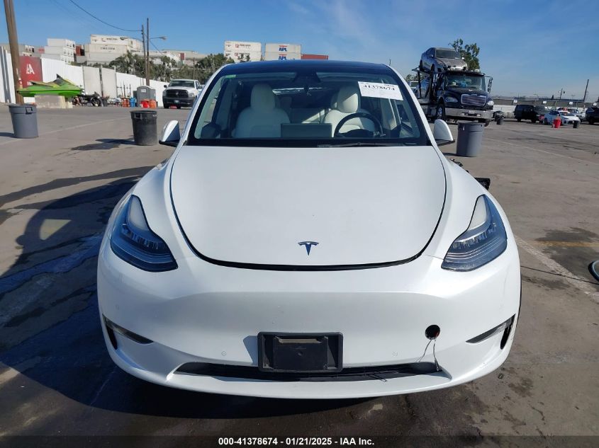 2021 Tesla Model Y Standard Range Rear-Wheel Drive VIN: 5YJYGDED4MF162982 Lot: 41378674