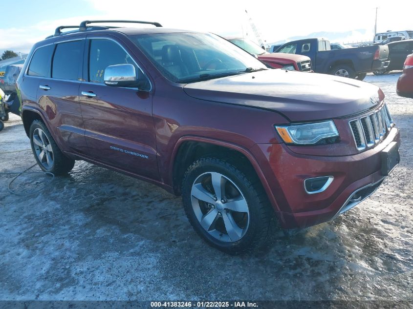 2016 Jeep Grand Cherokee Overland VIN: 1C4RJFCT4GC489072 Lot: 41383246