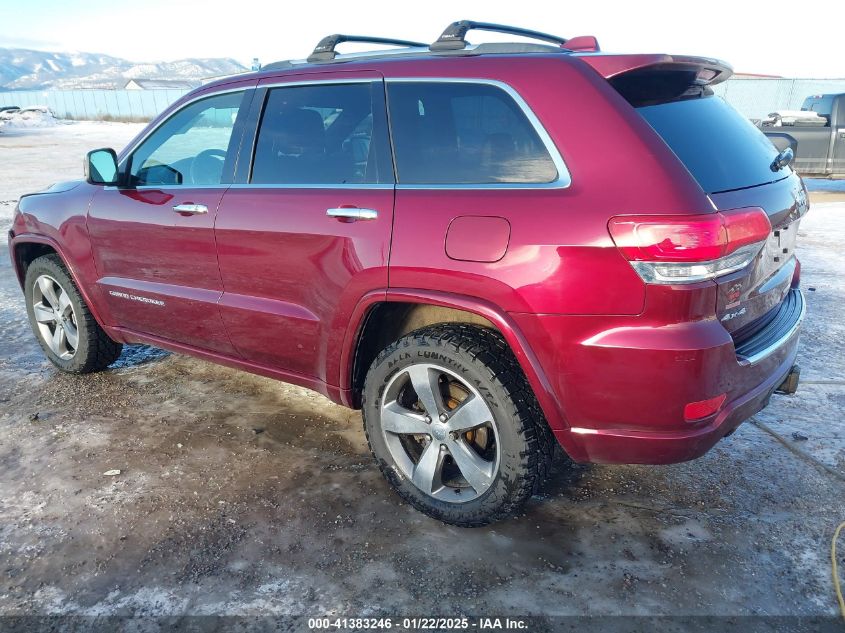 2016 Jeep Grand Cherokee Overland VIN: 1C4RJFCT4GC489072 Lot: 41383246