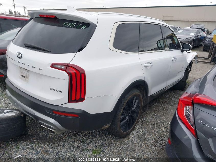 2021 Kia Telluride Sx VIN: 5XYP54HC1MG129130 Lot: 41383623