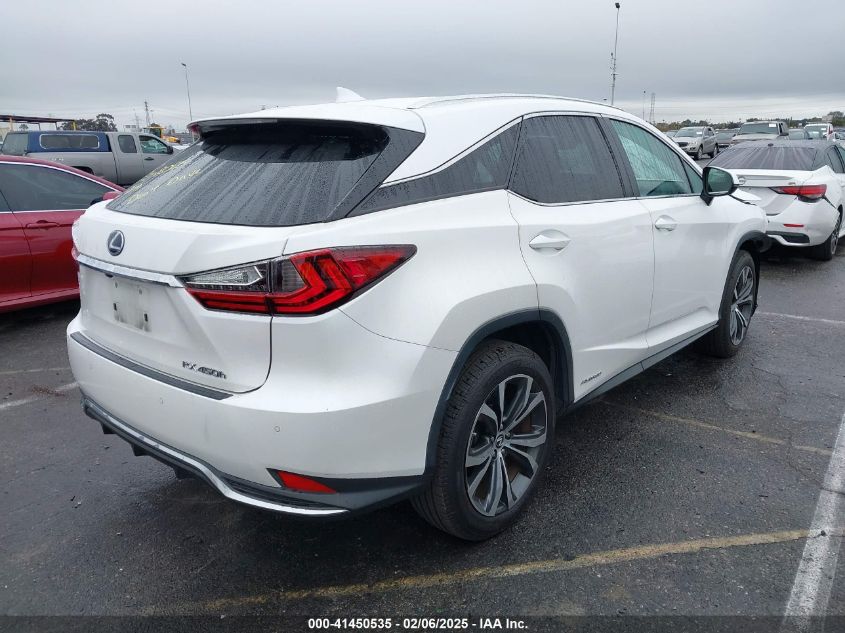 2020 Lexus Rx 450H VIN: 2T2HGMDA1LC052493 Lot: 41450535