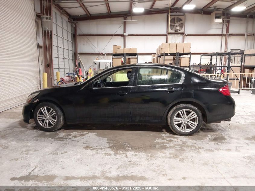 2013 Infiniti G37X VIN: JN1CV6AR5DM762725 Lot: 41453576